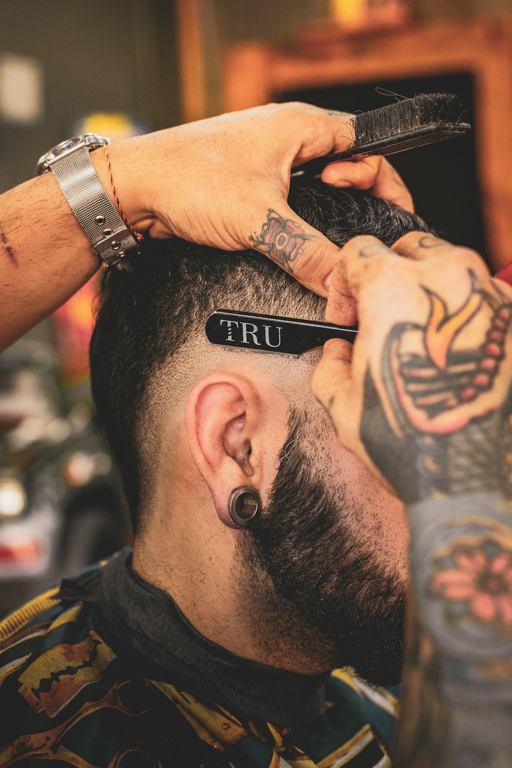 Precision haircut detail